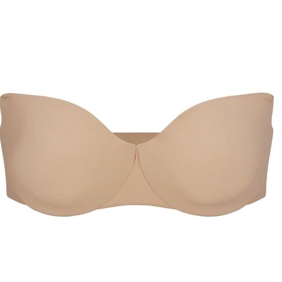 Skims Smoothing Intimates Unlined Strapless Bra Nwt Clay Size 32DD - Picture 6 of 7